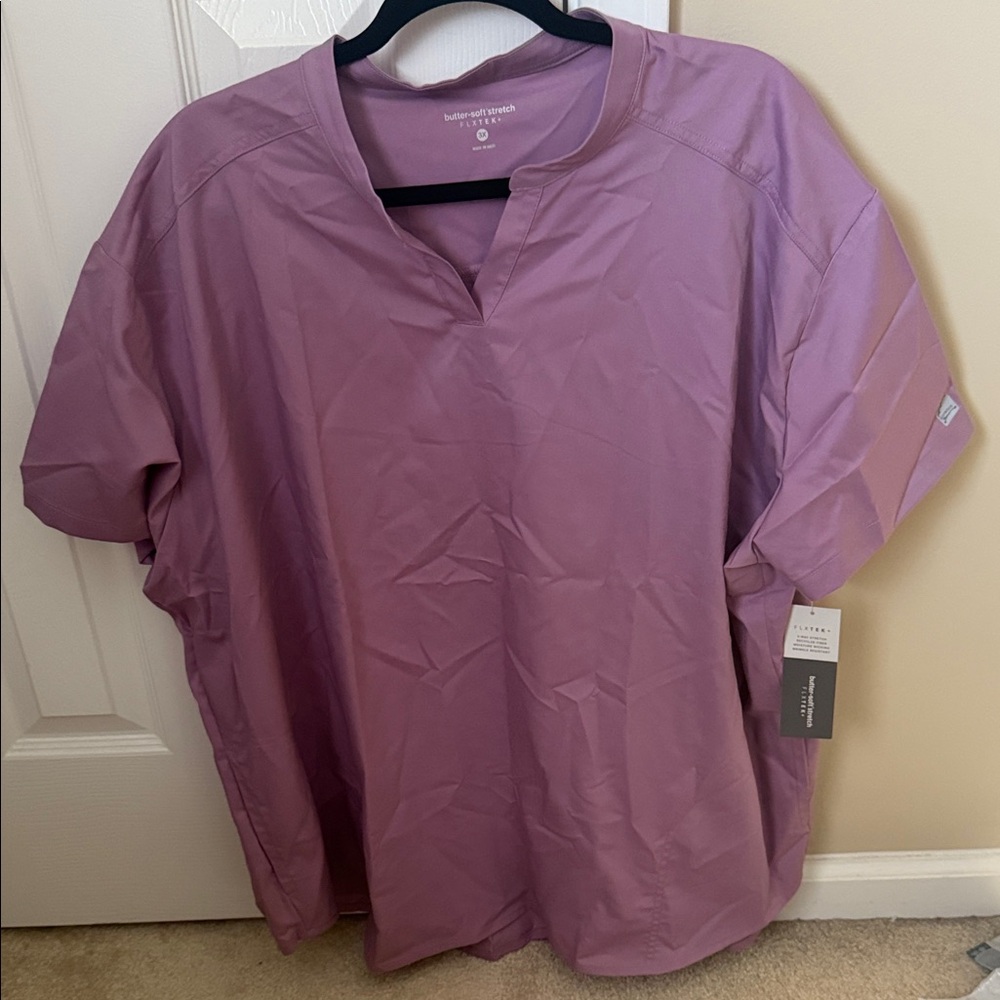 Purple scrub Short Sleeve Top